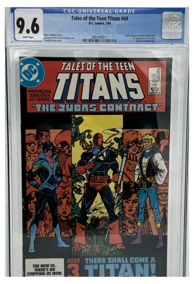 Tales of the Teen Titans #44 Direct Edition comic book cover, 1984