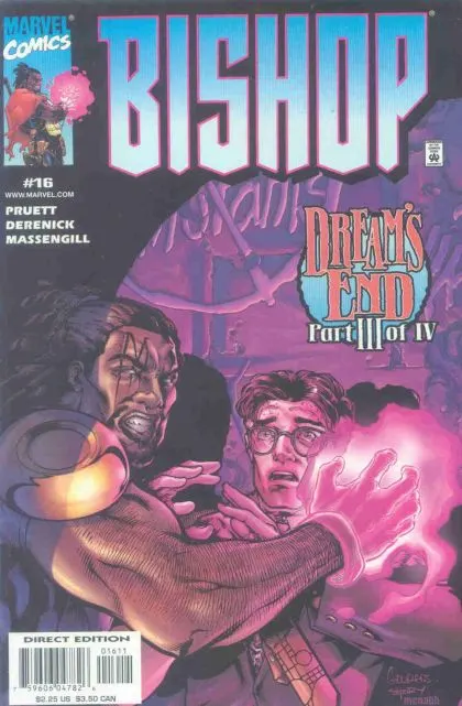 Bishop: The Last X-Man #16 Direct Edition comic book cover, 2001